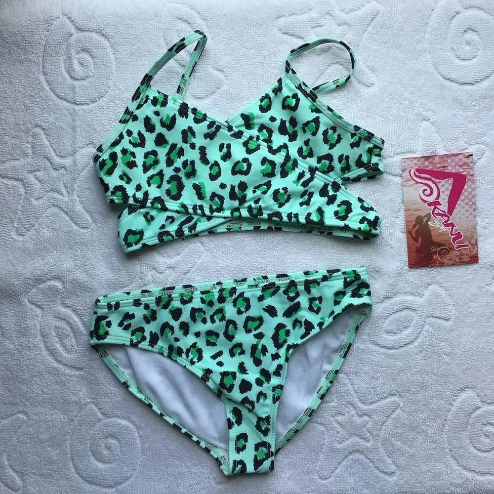Kanu Surf Beach Leopard Tankini Set - Size 6 - Picture 1 of 6